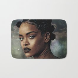FIRE BOMB Bath Mat | Rihanna, Edgy, Dark, Music, Clouds, Graphicdesign, Grunge, Black, Makeup, Photoshop 