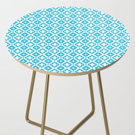 Turquoise Ornamental Arabic Pattern Side Table