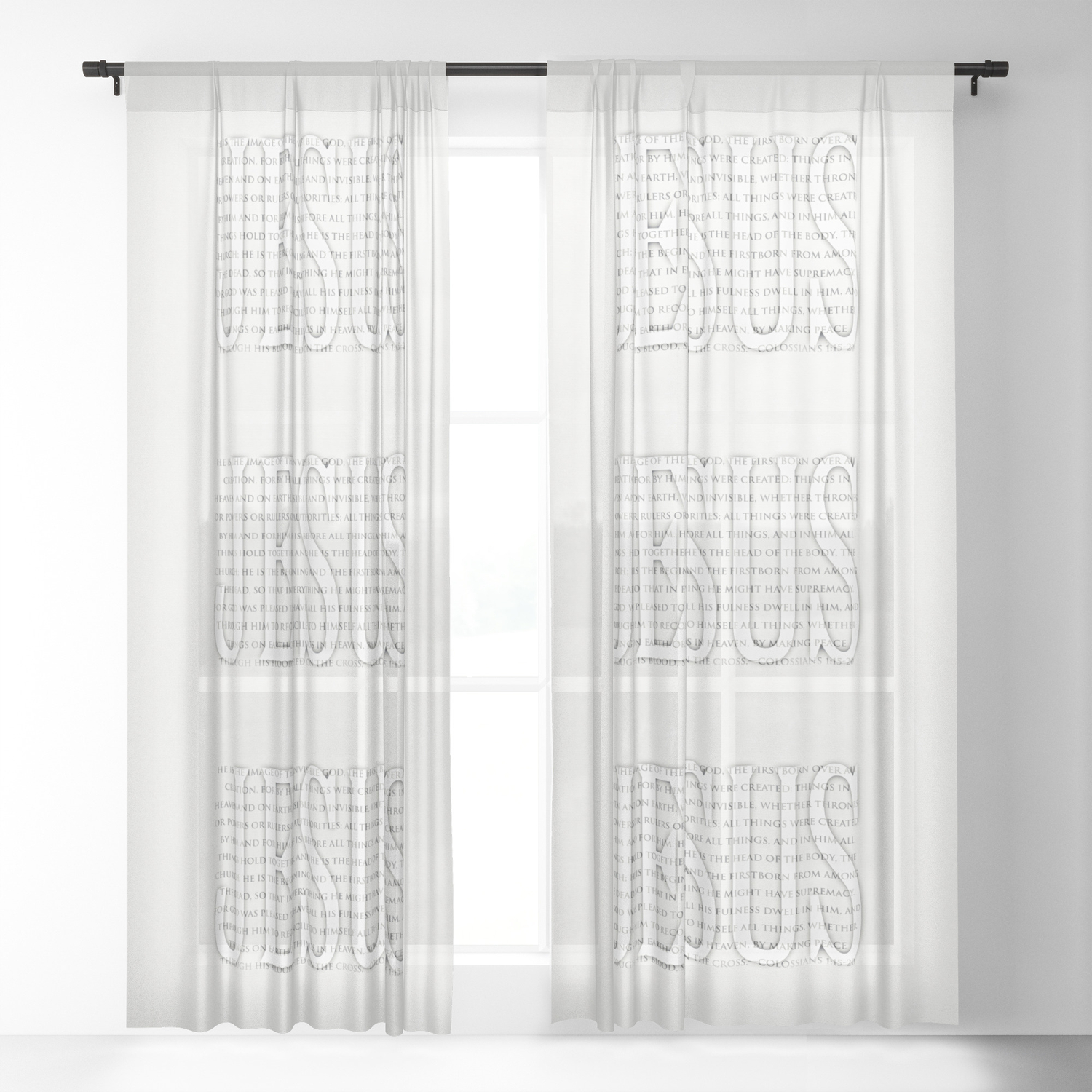 Image Of The Invisible Sheer Curtain By Petergross Society6