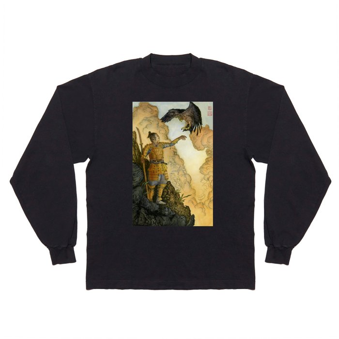 The Samurai and the Eagle Long Sleeve T Shirt