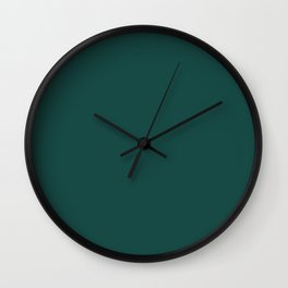 Pantone Forest Biome 19-5230 Green Solid Color Wall Clock