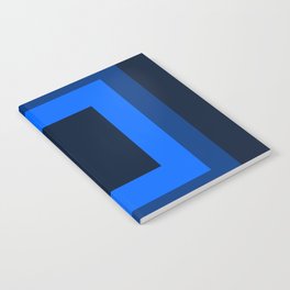 Navy Blue Square Design Notebook