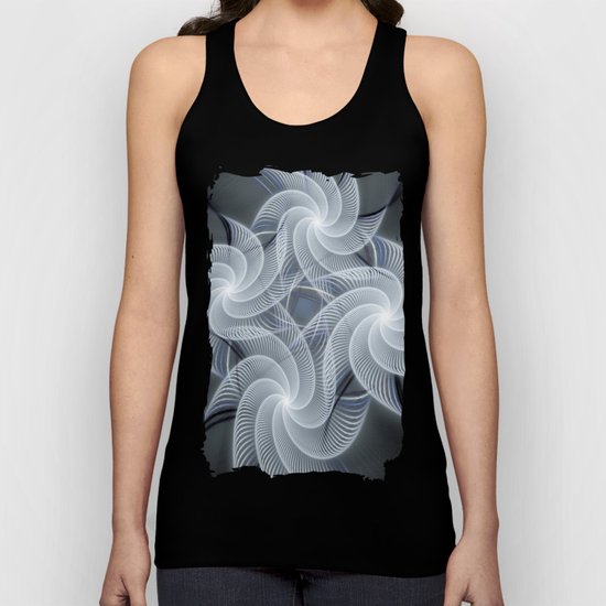 Fractal abstract with pinwheels Unisex Tank Top