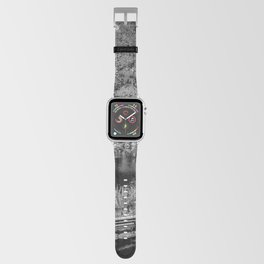 Central Park Bow Bridge in New York City black and white Apple Watch Band