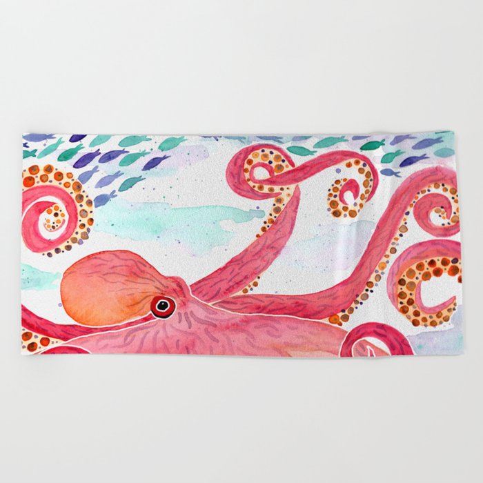 Octopus and Friends Beach Towel