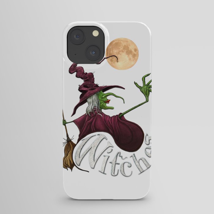 Black and White Witch iPhone Case