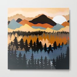 Colors of a Mountain View Metal Print