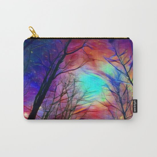 Lights over the Forest Carry-All Pouch