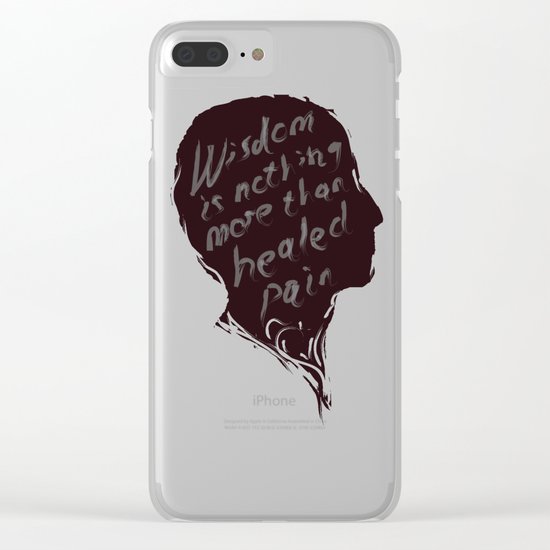 Words of wisdom Clear iPhone Case