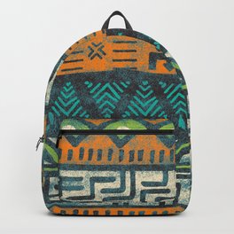 Grunge african pattern Backpack