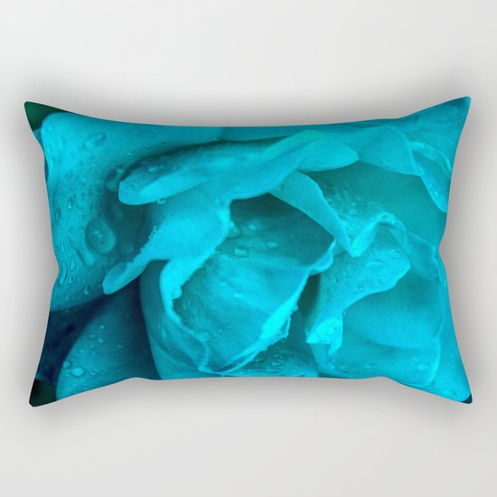 Blue Drops Rectangular Pillow