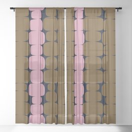 Abstraction_NEW_TREND_ROCK_STONE_BALANCE_POP_ART_1212A Sheer Curtain
