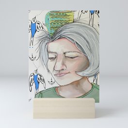 Tea Time (Cup head series) Mini Art Print