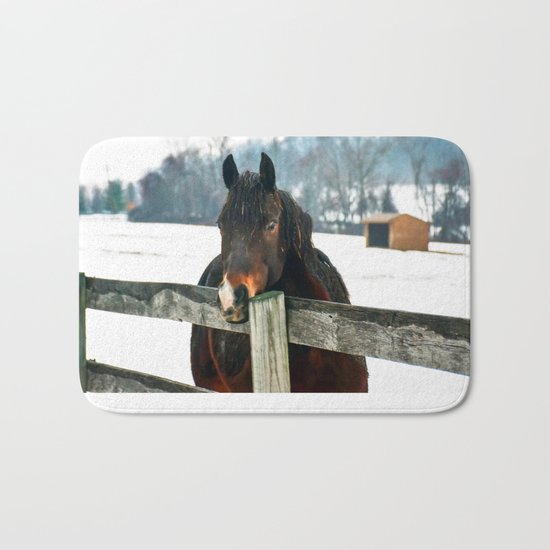 Thoughtful Horse Bath Mat