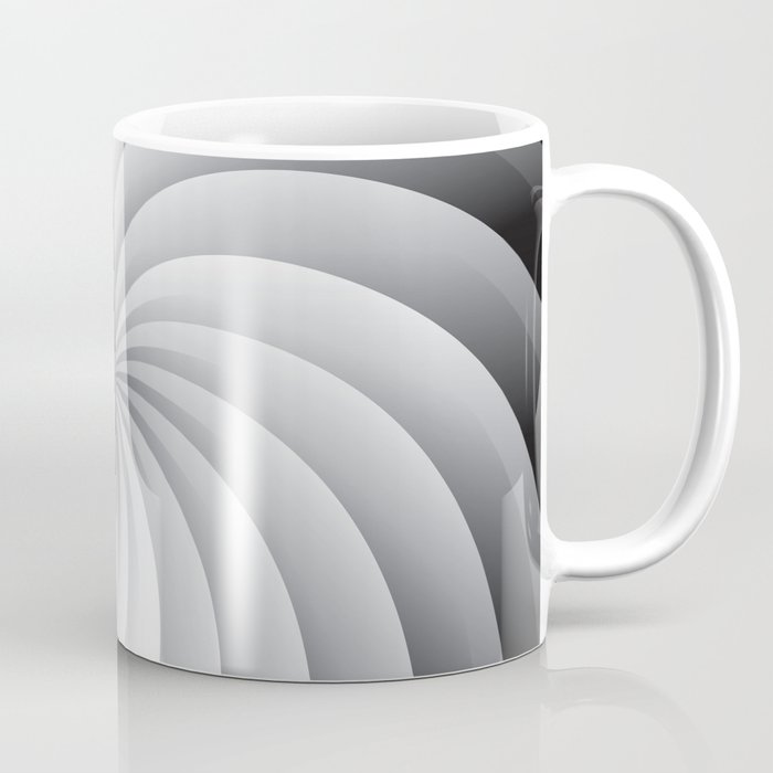 SWIRL. Black and white. Coffee Mug