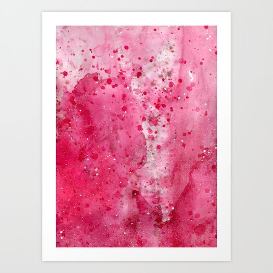 ABSTRACTION PINK Art Print