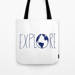 Explore the Globe x Ocean Blue Tote Bag