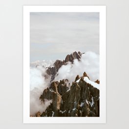 Clouds from the Mont Blanc | Nautre and Landscape Photography Art Print