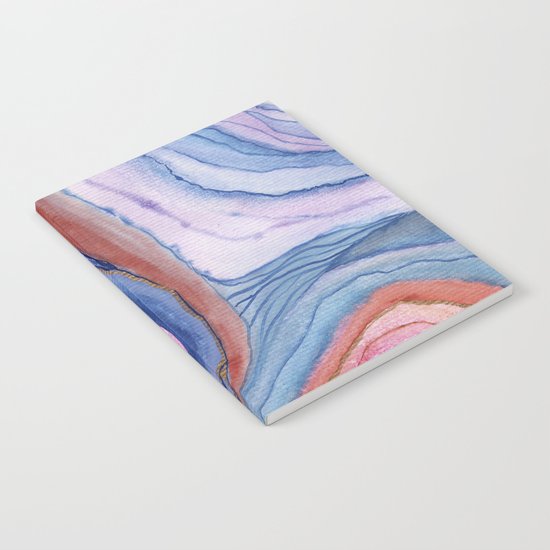 AGATE Inspired Watercolor Abstract 04 Notebook