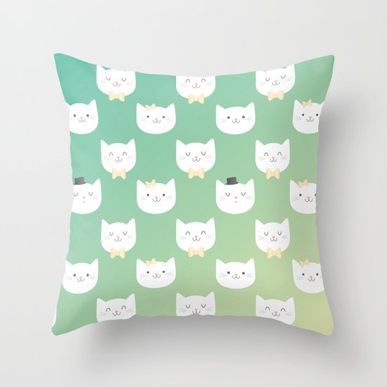 Kitten Throw Pillow