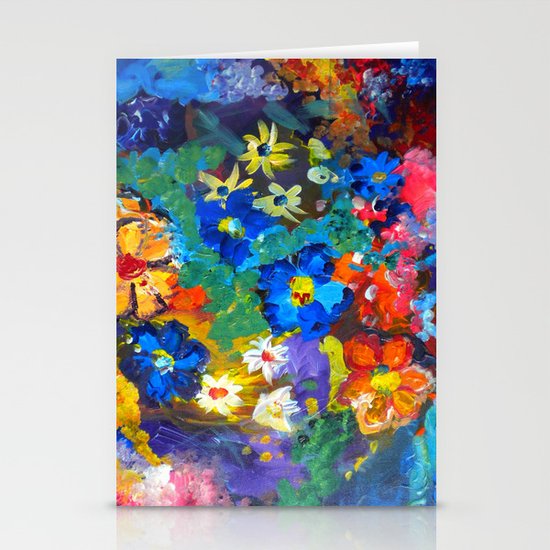 Flora Azul Stationery Cards