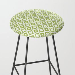 Light Green Ornamental Arabic Pattern Bar Stool