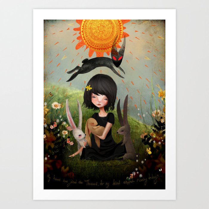 My Heart Has Joined The Thousand For My Friend Stopped Running Today Art Print By Solocosmo Society6