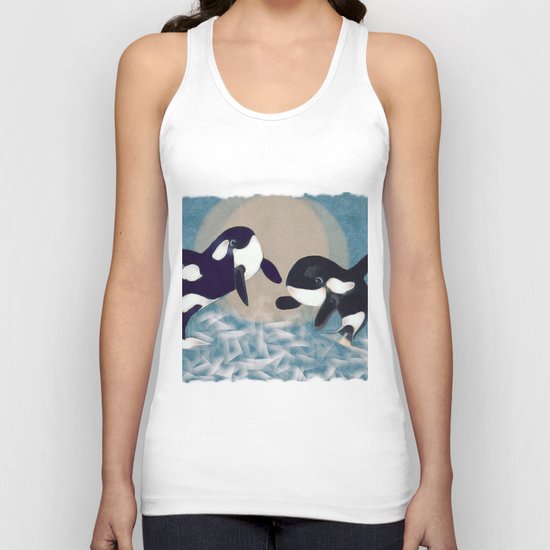 Whale dance Unisex Tank Top