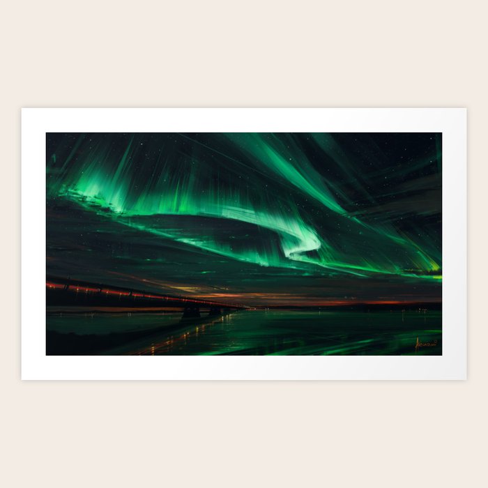 Northern Lights Art Print by Aenami Society6