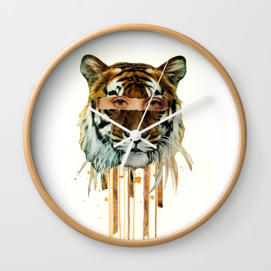 Eye of the Tiger Wall Clock