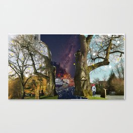 Between the trees Canvas Print