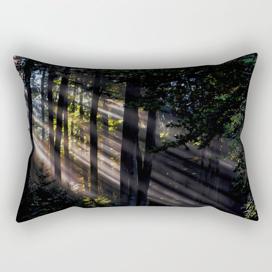 Pathless Woods #spring #forest Rectangular Pillow