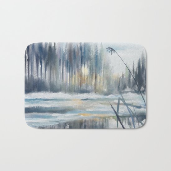 Yesterday's Snow Bath Mat