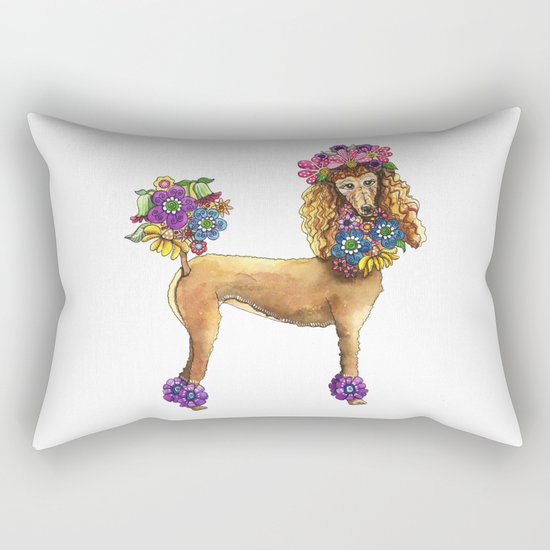 Poodle Dee Doo Rectangular Pillow