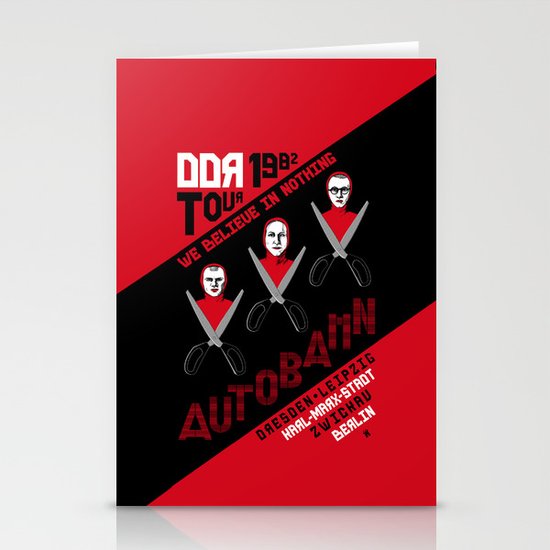 Autobahn--East German Tour 1982 Stationery Cards