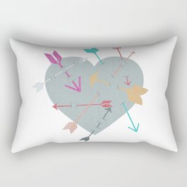 Arrow Heart Rectangular Pillow