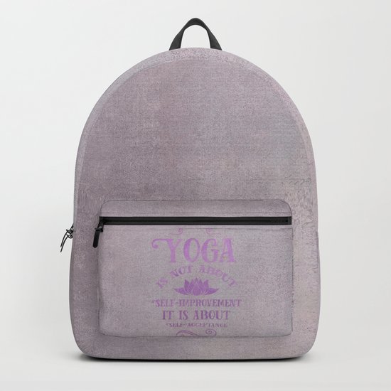 Yoga Philosophy Typography Art Backpack