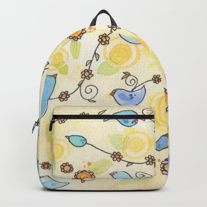 Bluebirds & Daisies Backpack