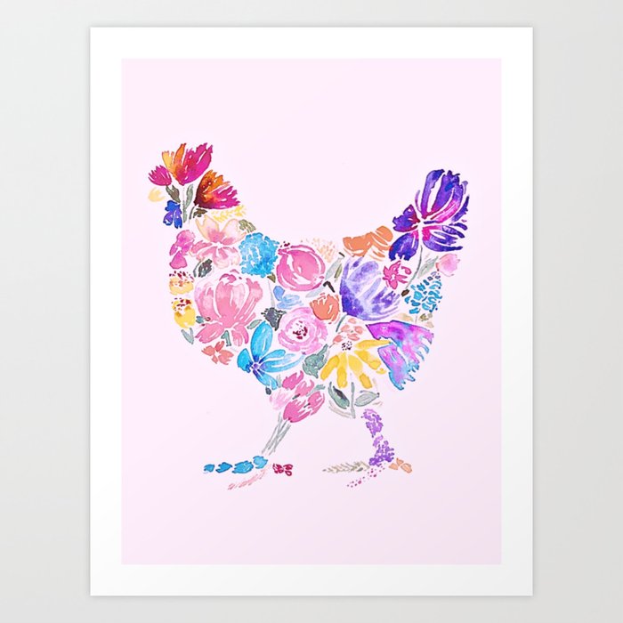 Penelope Hen Art Print