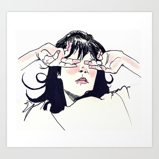 Hide Behind Connections Art Print
