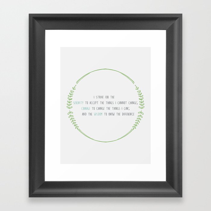 Secular Serenity Prayer Framed Art Print By Casscarosello Society6 Pop art joyful pretty woman praying. secular serenity prayer framed art print by casscarosello