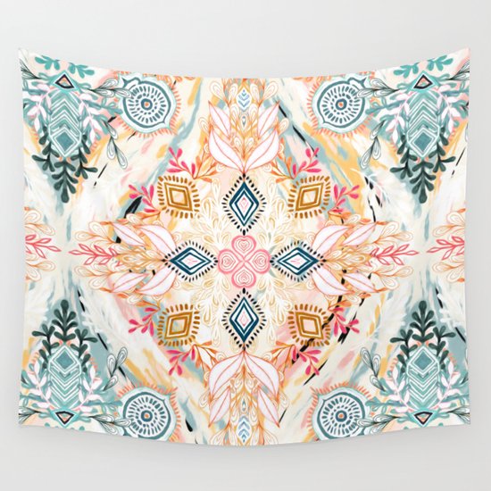 Wonderland in Spring Wall Tapestry