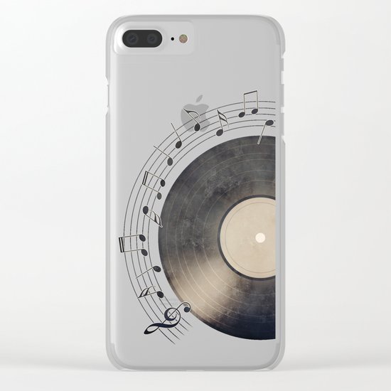 Vinyl Music Collection Clear iPhone Case