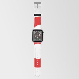 Number 6 (Red & White) Apple Watch Band