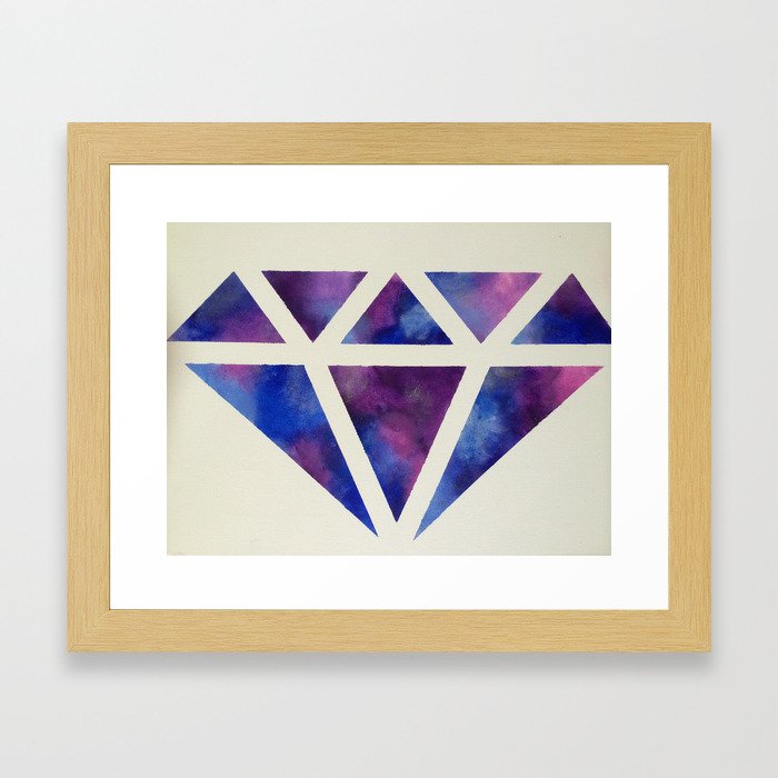Galaxy Diamond Framed Art Print