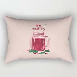Be healthy. Viburnum berry warm drink Rectangular Pillow