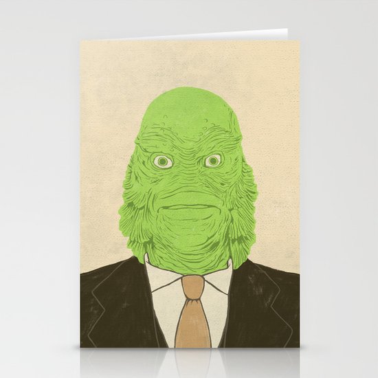 Young Professional from the Black Lagoon Stationery Cards