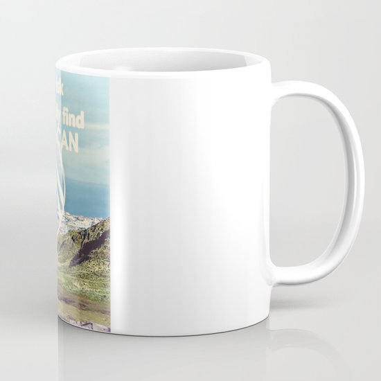 Adventure Quote, hot air balloon Coffee Mug