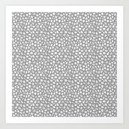 Crayon Rocks 09 | Grey & White Art Print | Playroom, Grey, Abstract, Coloredspots, Leopardspot, 90S, Grunge, Crayons, Leopard, Black 
