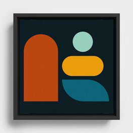 6 Abstract Geometric Shapes 211229 Framed Canvas